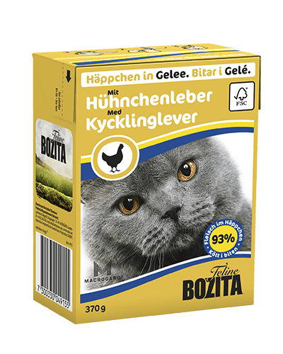 HÄPPCHEN IN GELEE MIT HÜNCHENLEBER 370g