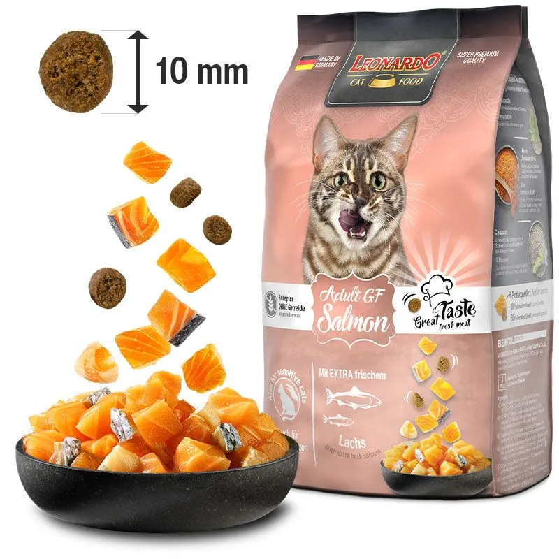 LEONARDO Adult GF Salmon – Getreidefreies Katzenfutter mit Lachs