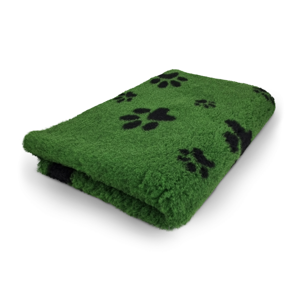 Vet Bed - Grün mit Schwarze Pfoten - Anti Rutsch Hundematte