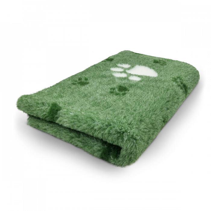 VET BED 3 FARBIG BIG PAW - GRÜN & WEISS - ANTI RUTSCH HUNDEMATT