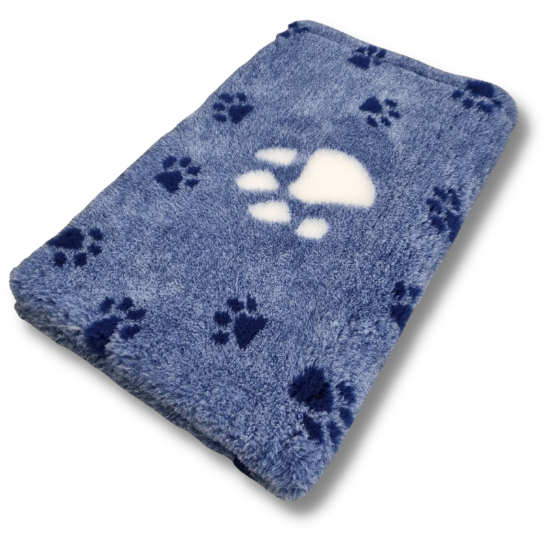 VET BED - 3 FARBIG BIG PAW - BLAU & WEISS