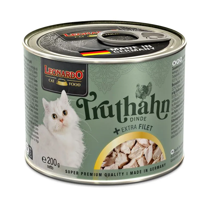 LEONARDO Truthahn mit extra Filet – Katzennassfutter
