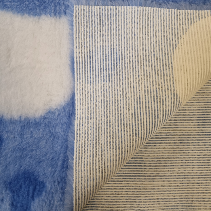 VET BED BIG HEART - BLAU-ANTIRUTSCH HUNDEMATTE 150x100cm