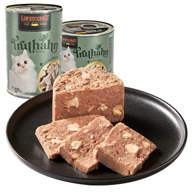 LEONARDO Truthahn mit extra Filet – Katzennassfutter