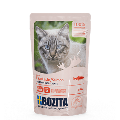 BOZITA HÄPPCHEN IN SOSSE MIT LACHS 12 x 85g