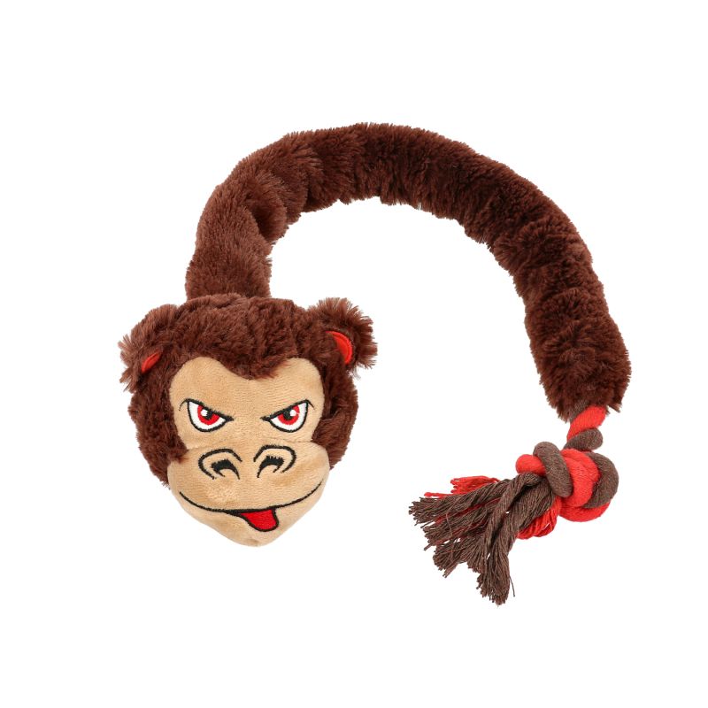 Dogman Toy DevilMonkey rope Brown L 60cm