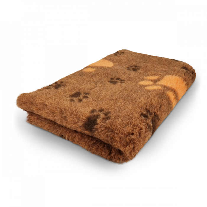 VET BED 3 FARBIG BIG PAW - ORANGE - ANTI RUTSCH HUNDEMATTE