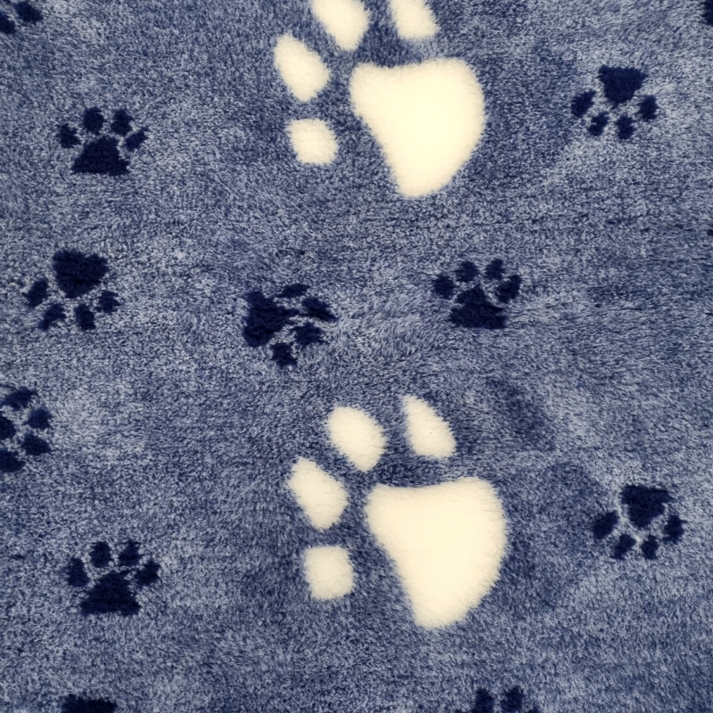 VET BED - 3 FARBIG BIG PAW - BLAU & WEISS